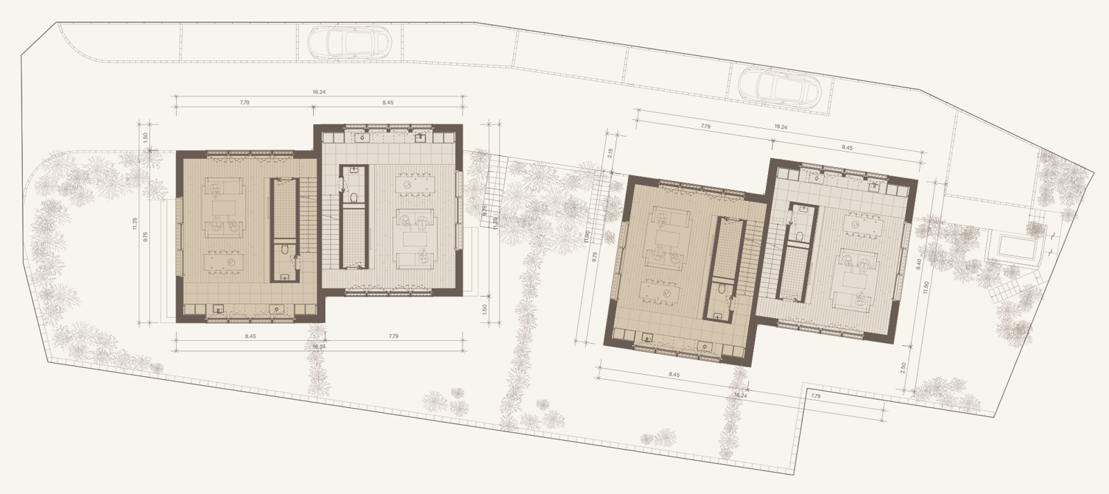 Plan du rez-de-jardin